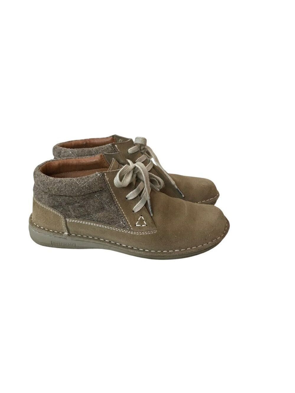 Birkenstock Women's Boots Size 36 Tan Suede Booties Lace Up